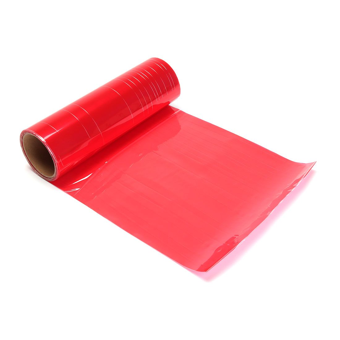 Пленка для фар защитная, тонировочная, автомобильная, глянцевая - 30см х 1п.м., цвет: красный